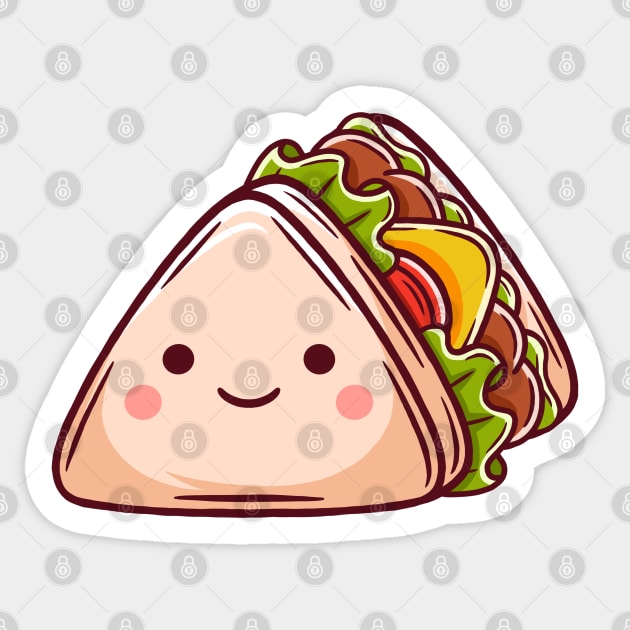 Kawaii Sandwich Sticker by MEDZ